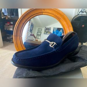 Blue suede shoes